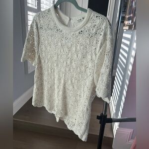Abercrombie & Fitch Cream Lace Blouse